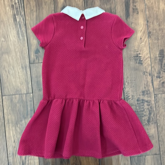 GUC Janie and Jack Quilted Peter Pan Collar Drop Waist Dress - Picture 2 of 3